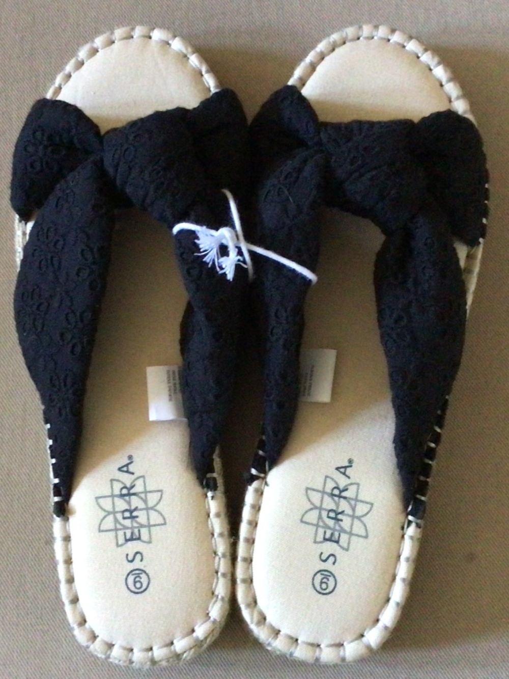 Black Espadrille Sandals NWOT